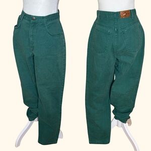 Vintage Hunt Club High-Waisted Green Pants 90s | size 24